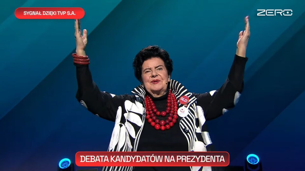 Debata Prezydencka 12 maja TVP S.A. W likwidacji Joanna Senyszyn
