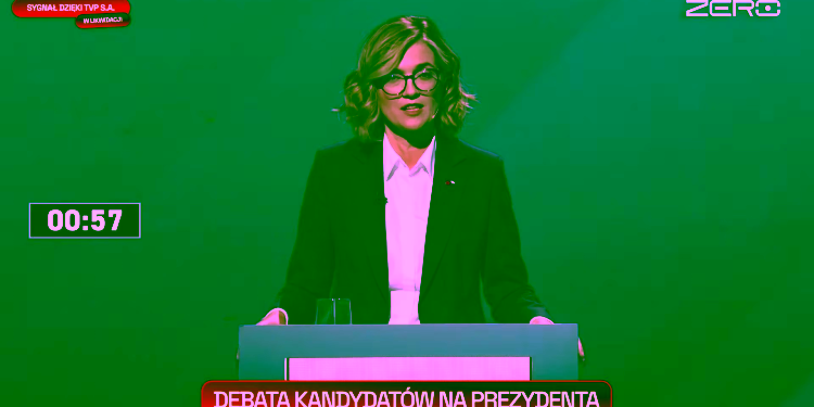 Debata Prezydencka 12 maja TVP S.A. W likwidacji Magdalena Biejat