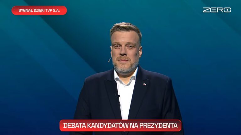 Debata Prezydencka 12 maja TVP S.A. W likwidacji Adrian Zandberg