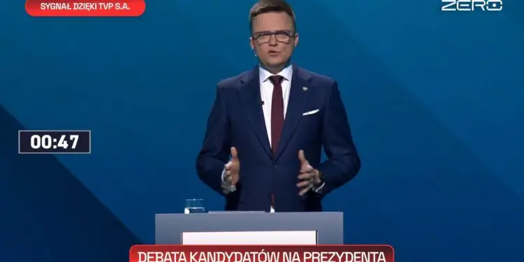 Debata Prezydencka 12 maja TVP S.A. W likwidacji Szymon Hołownia