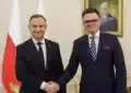 Prezydent Andrzej Duda i Marszałek Sejmu Szymon Hołownia
