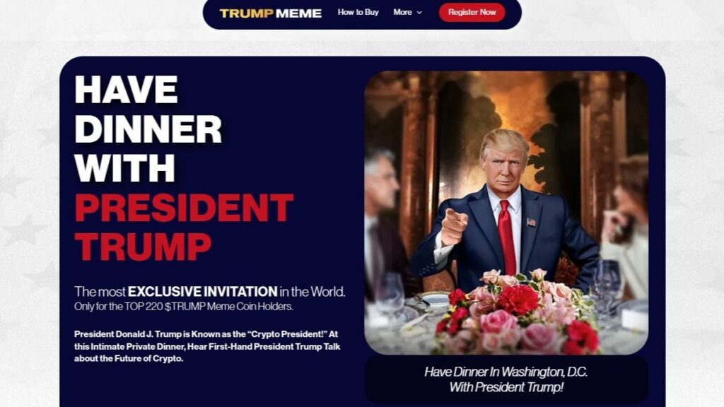 Dinner with President Trump