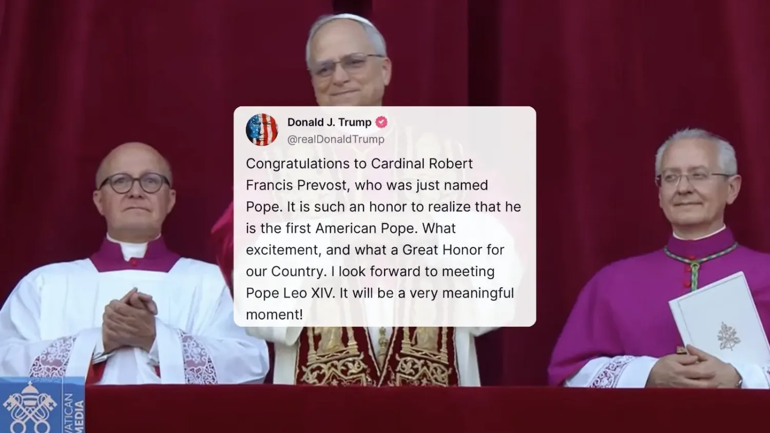 Donald Trump and Pope LEO XIV