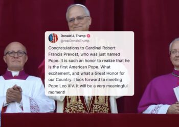 Donald Trump and Pope LEO XIV