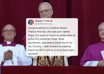 Donald Trump and Pope LEO XIV
