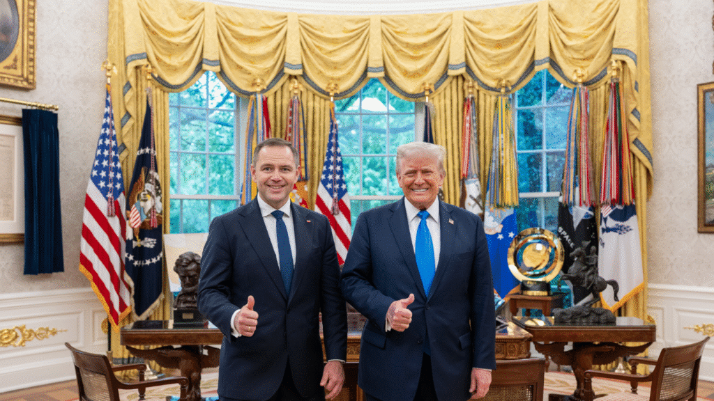 Karol Nawrocki i Donald Trump