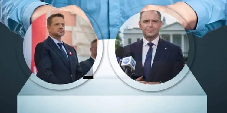 Rafał Trzaskowski i Karol Nawrocki