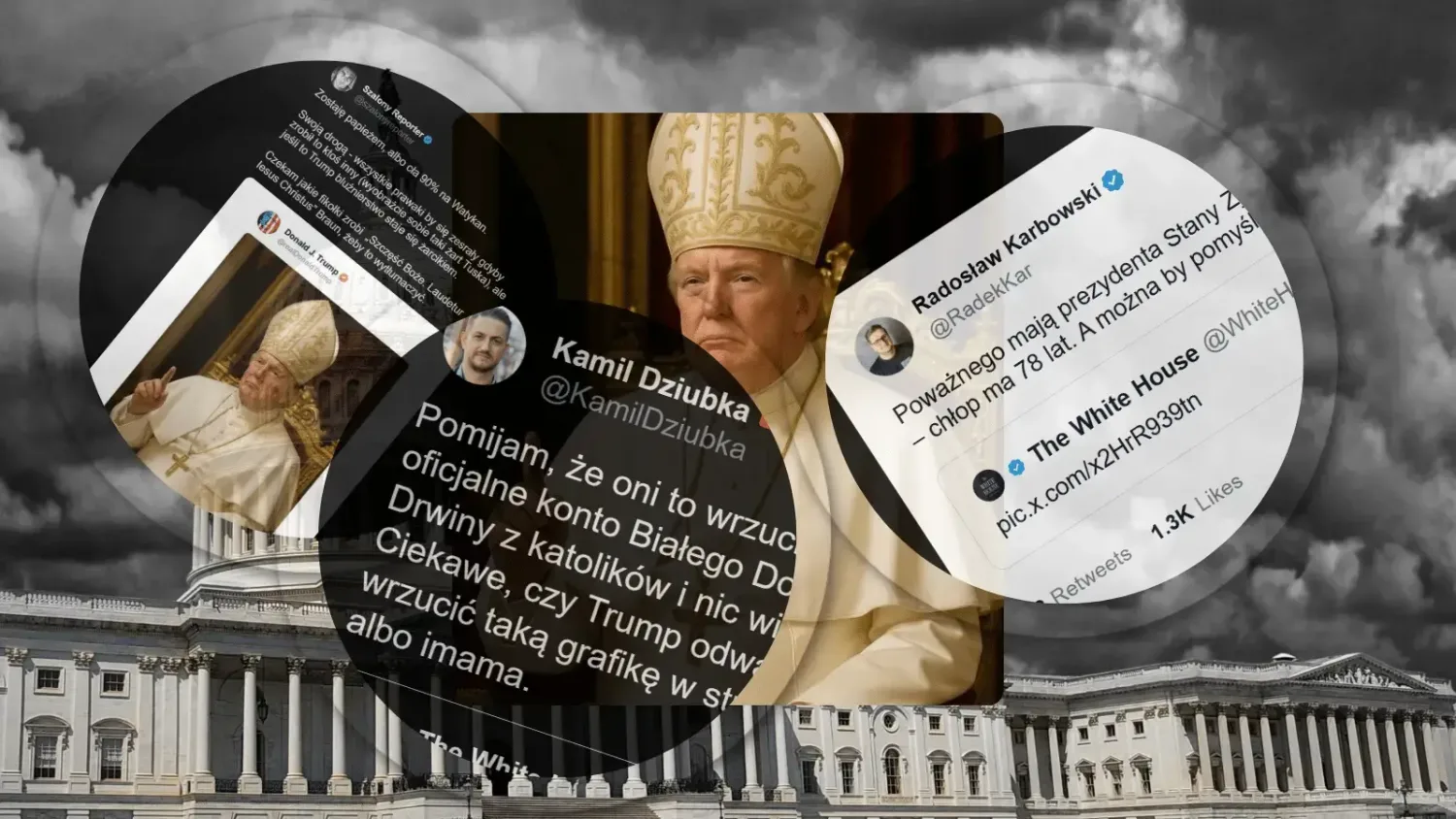 Trump jako Papież komentarze