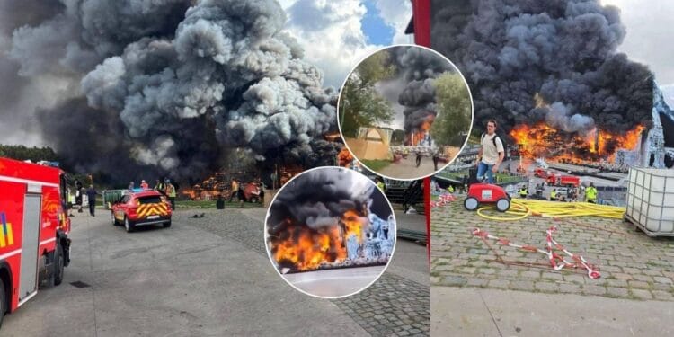 Główna scena Tomorrowland w płomieniach