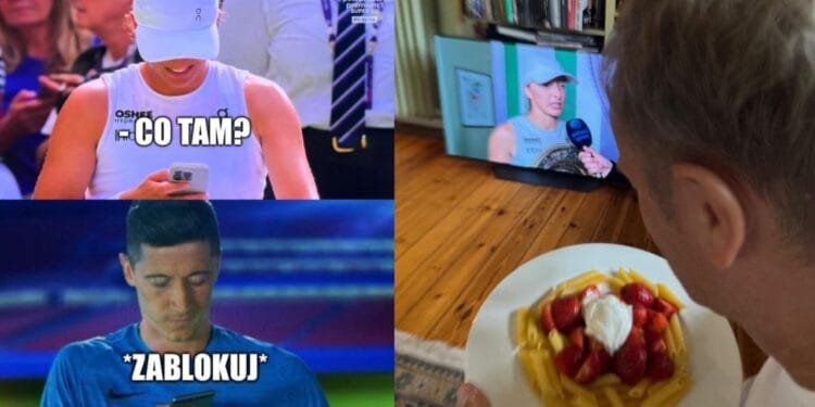 Iga Świątek rozbija Wimbledon! Robert Lewandowski i Donald Tusk komentują wygraną