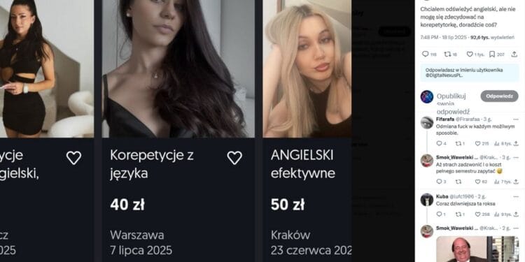 Korepetycje z języka angielskiego, czy coś więcej Kontrowersyjne ogłoszenia w sieci