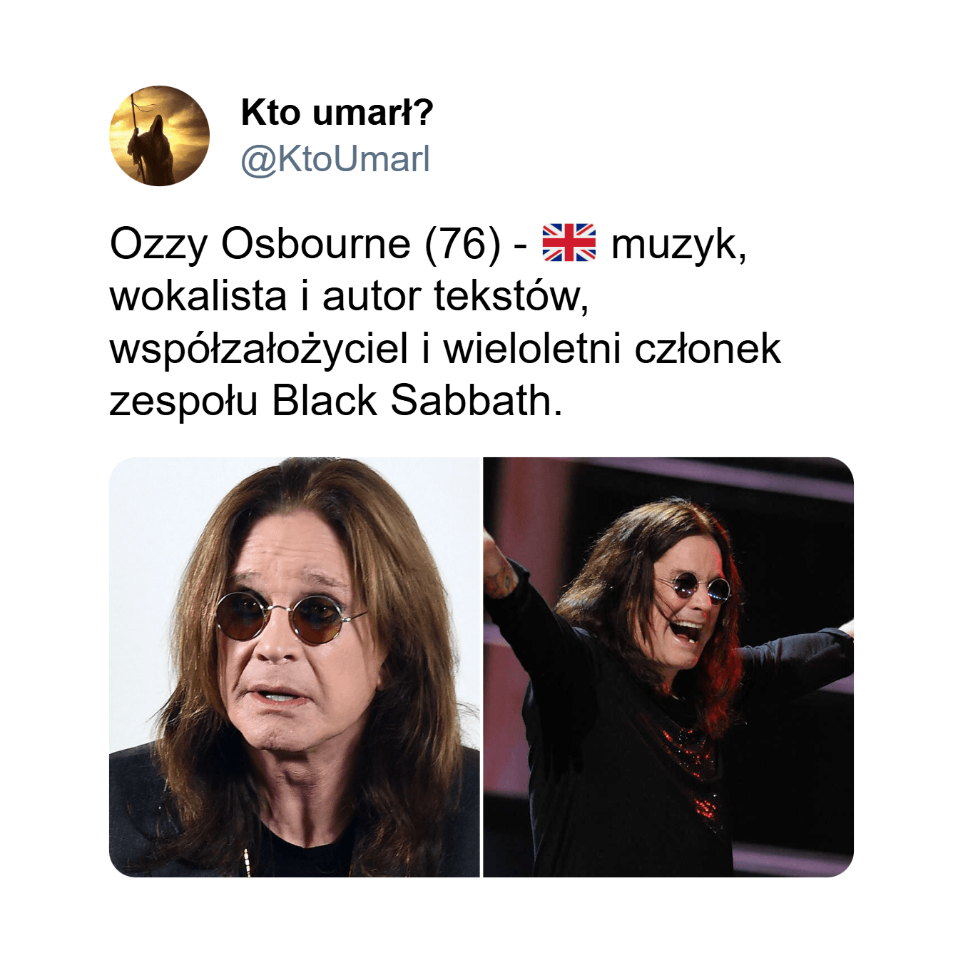 Ozzy Osbourne nie żyje – legenda rocka żegna się ze światem