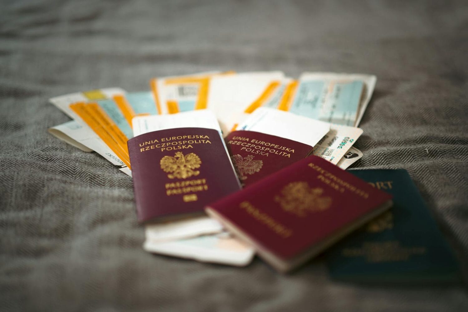 passports with boarding passes Polish nationality