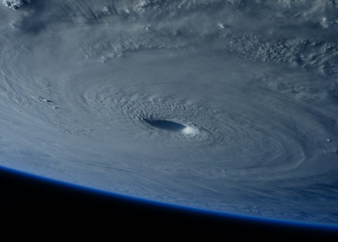 Hurricane as seen from space