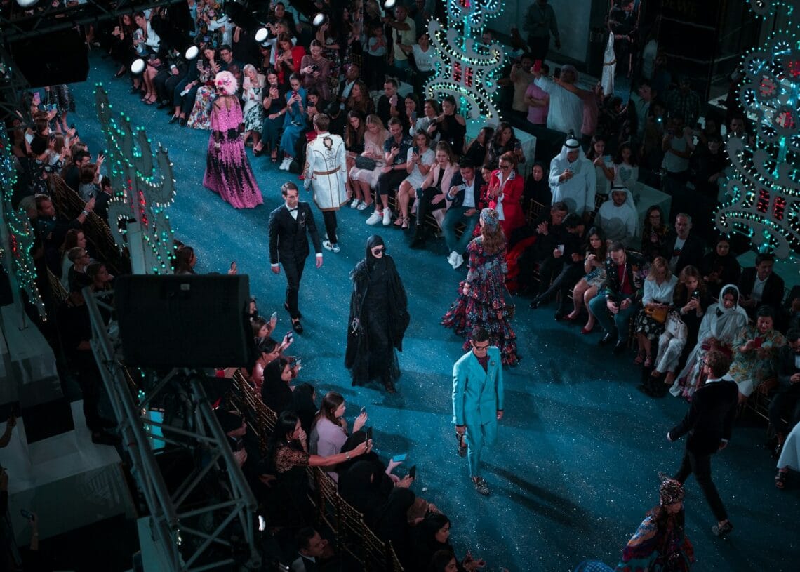 people fashion show on stage
