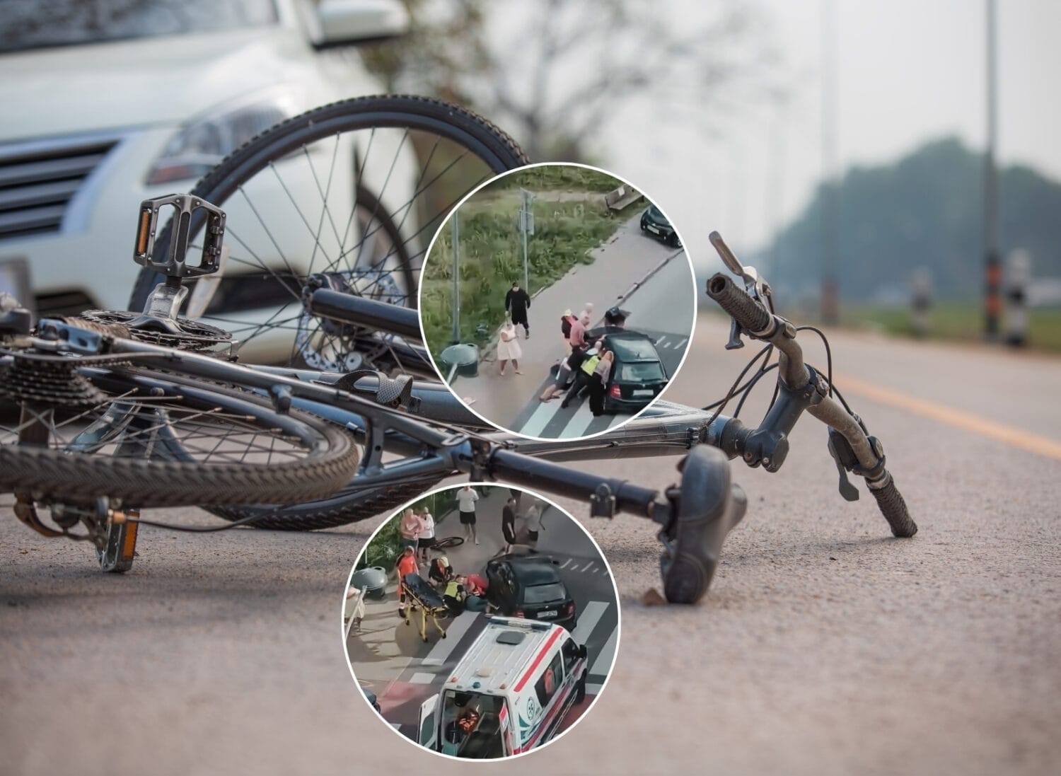 Groźny wypadek w Sopocie 80-latka wjechała autem na rowerzystkę [film]