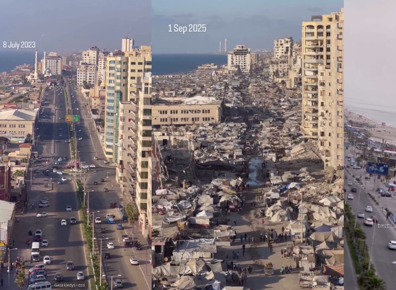 Gaza kiedyś i dziś