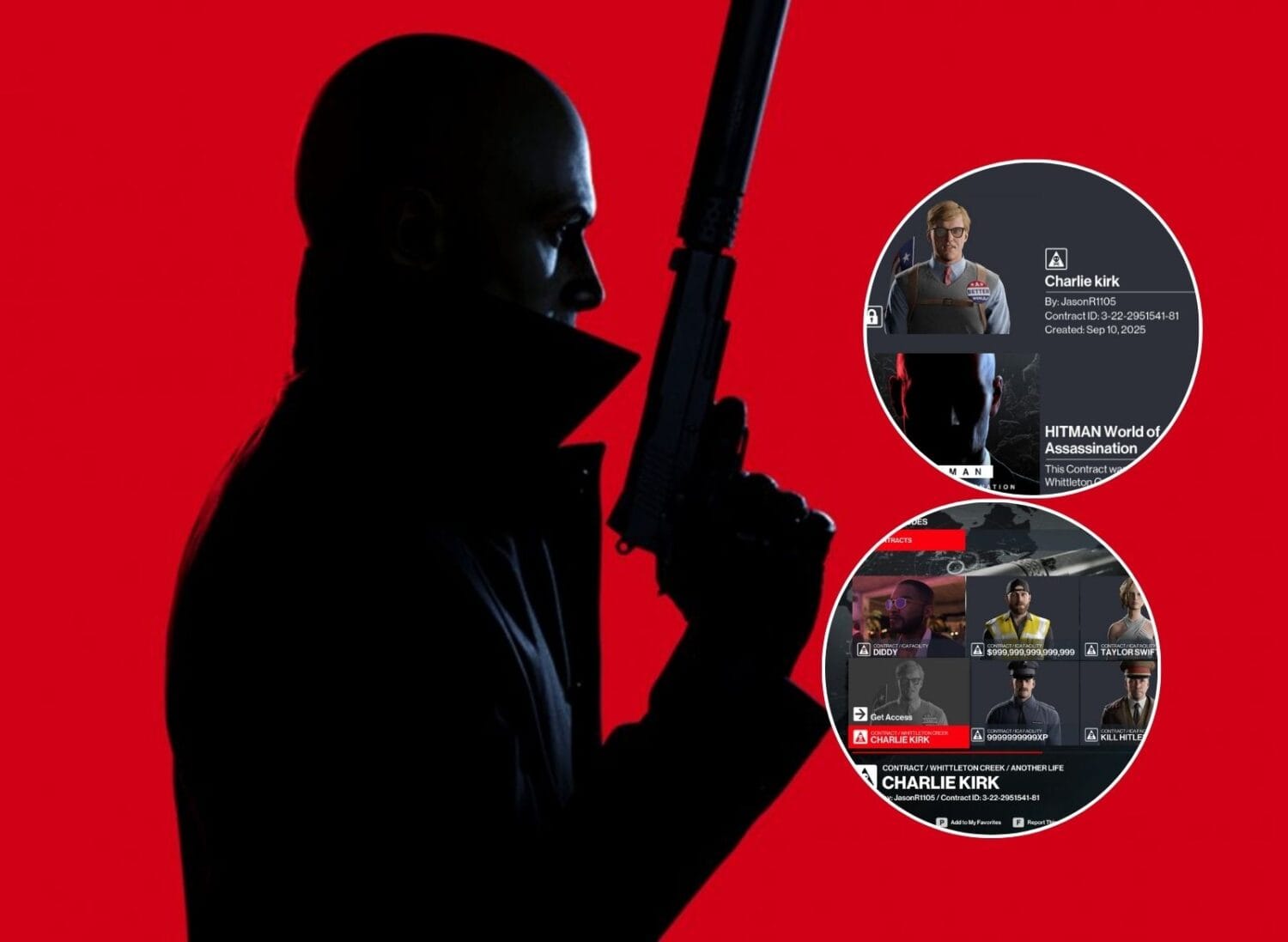 Hitman 3 i popularne kontrakty na Charlie Kirka, Elona Muska i Hitlera - tylko gra czy więcej
