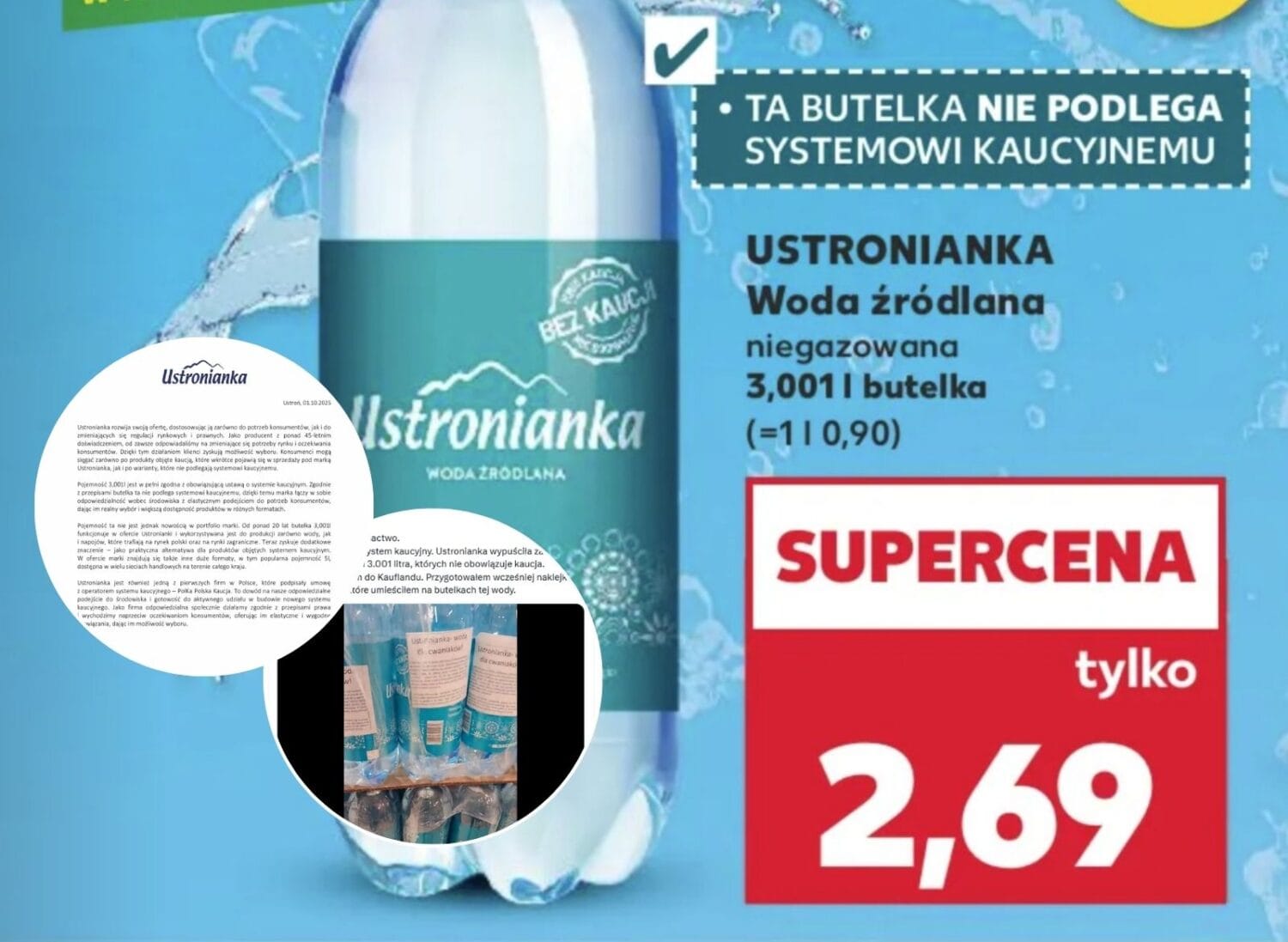 Bojkot Ustronianki za omijanie systemu kaucyjnego - akcja byłego radnego Krakowa i oświadczenie firmy