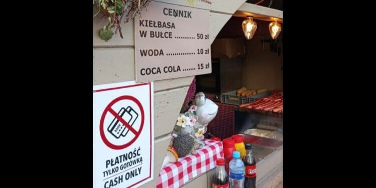 Kiełbasa za 50 zł! Szokujące ceny na jarmarku w Krakowie