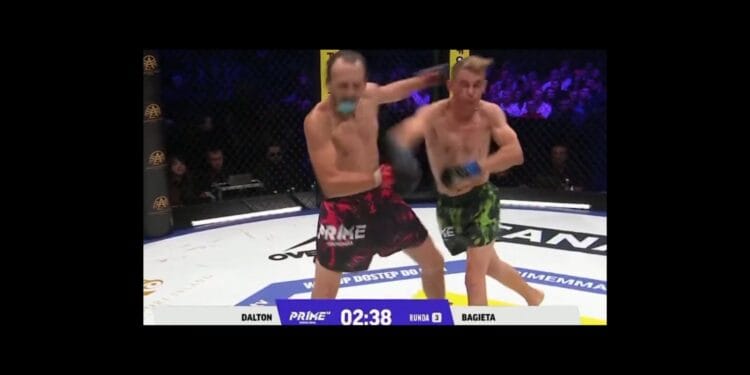 Paweł „Dalton” Dalidowicz nokautuje Michała „Bagietkę” Gorzelańczyka na PRIME MMA 14 [FILM]