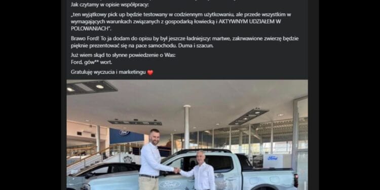 Polowanie na wizerunek Litewka komentuje współpracę Ford Polska i Możdżonka