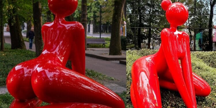 Rzeźba erotyczna „Gaja” za 301 tysięcy złotych w Busku-Zdroju – sztuka czy prowokacja