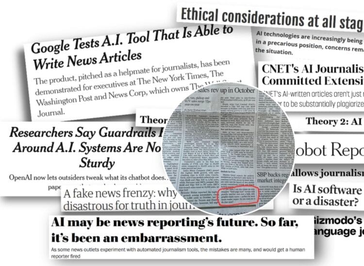 AI pisze gazety błąd w Pakistańskiej prasie pokazuje przyszłość dziennikarstwa
