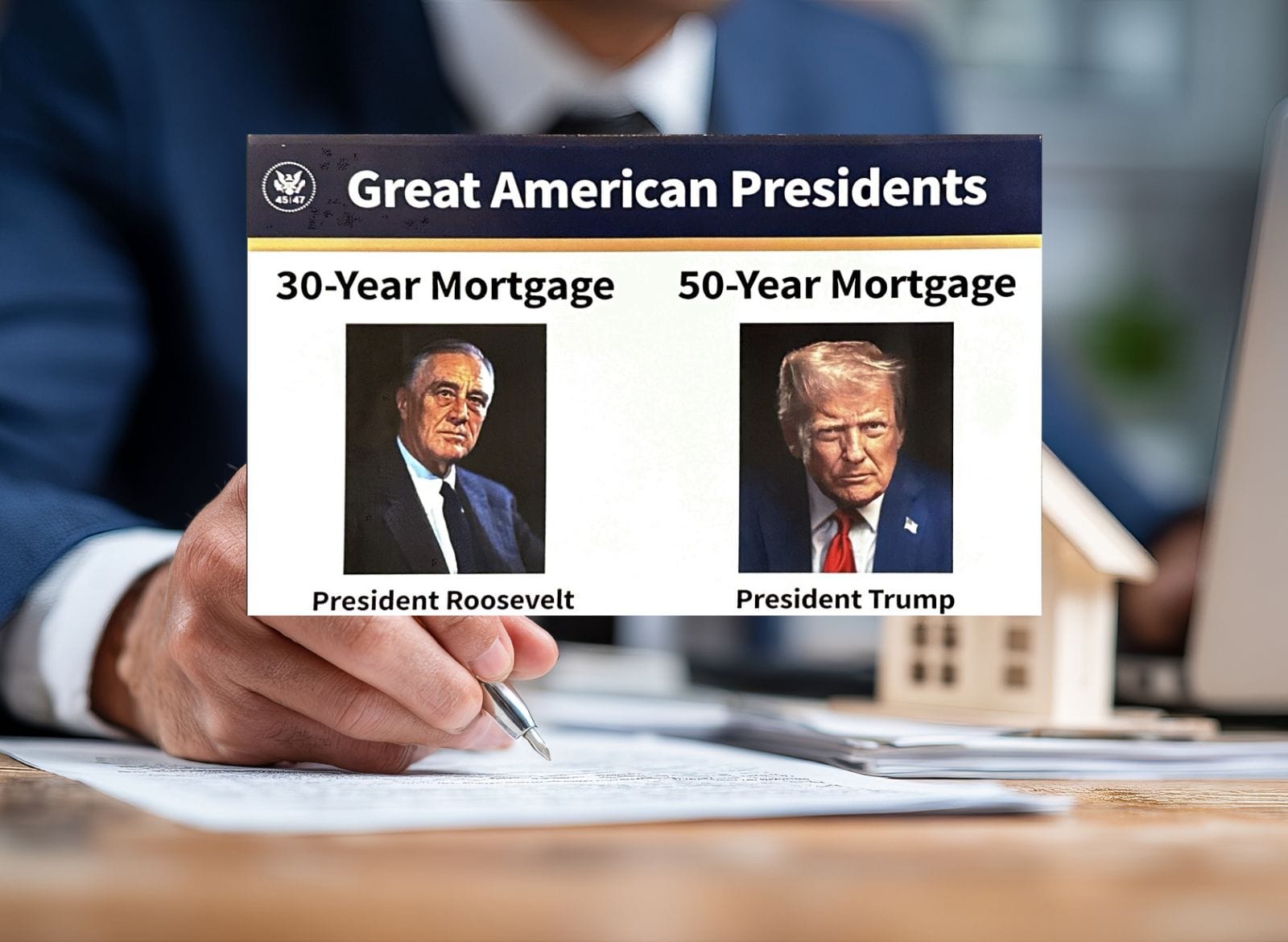 Donald Trump zapowiada kredyty hipoteczne na 50 lat w USA. Czy to przełom w dobie wysokich stóp procentowych