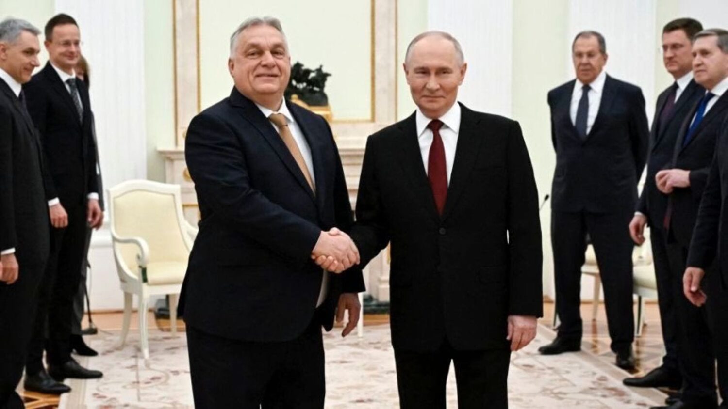 Viktor Orban i Putin 28 listopada 2025