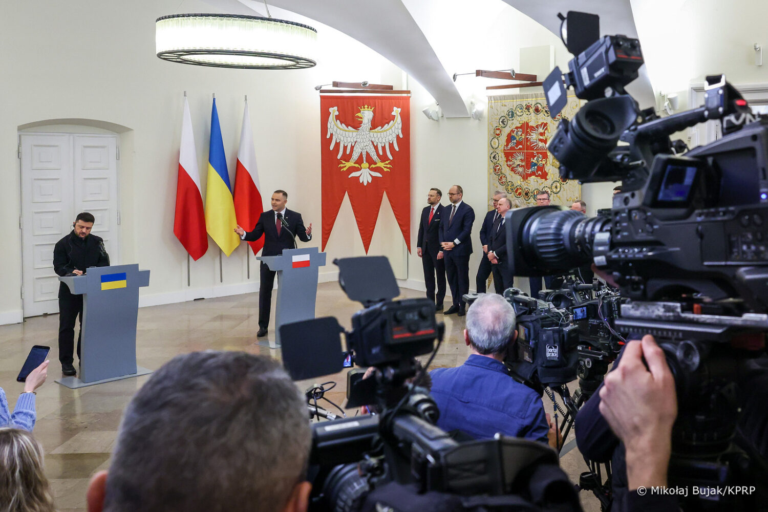 Prezydent Karol Nawrocki i Prezydent Ukrainy Wołodymyr Załenski 19.12.2025 | Foto: prezydent.pl
