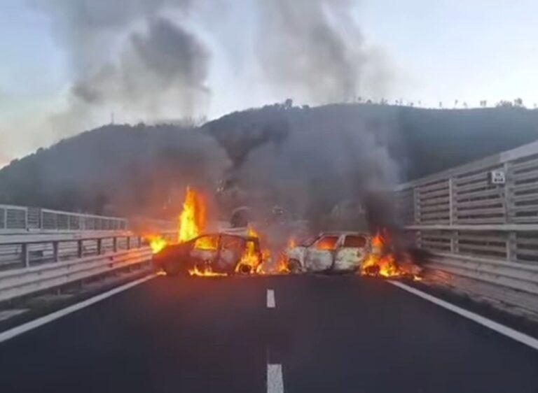 Napad na autostradzie A2 w Kalabrii we Włoszech