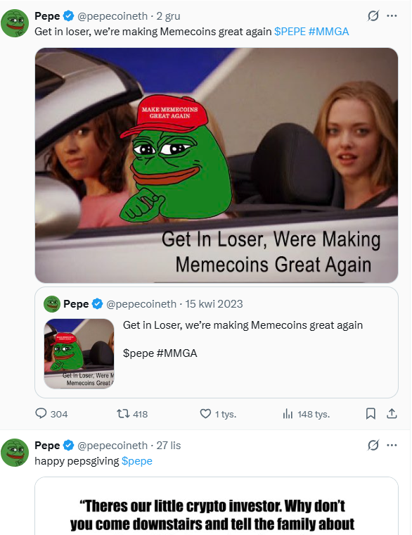 Zapomniany Pepe: Czy twórcy meme coinów porzucają swoje projekty? @pepecoineth na platformie X