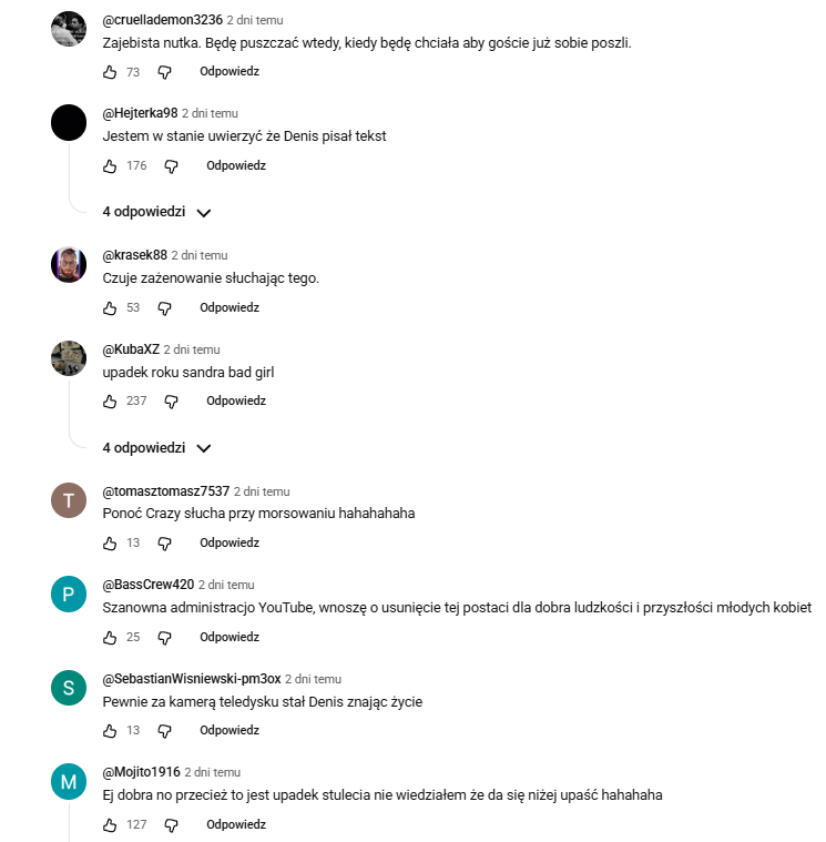 Sandra Bad Girl dziękuje hejterom. Nowy film okazał się hitem