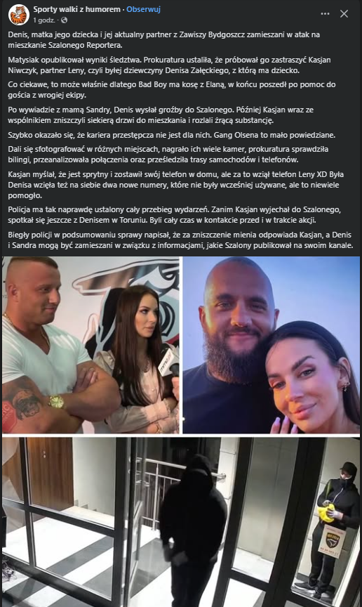 Szalony reporter ujawnia sprawców ataku na jego mieszkanie