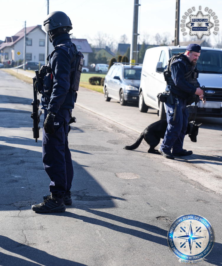 Opolska policja wyjaśnia okoliczności zabójstwa w Kadłubie. 17-latek zatrzymany po wielogodzinnej obławie 45 kilometrów od miejsca zbrodni Zabójstwo w Kadłubie | Foto: Opolska Policja