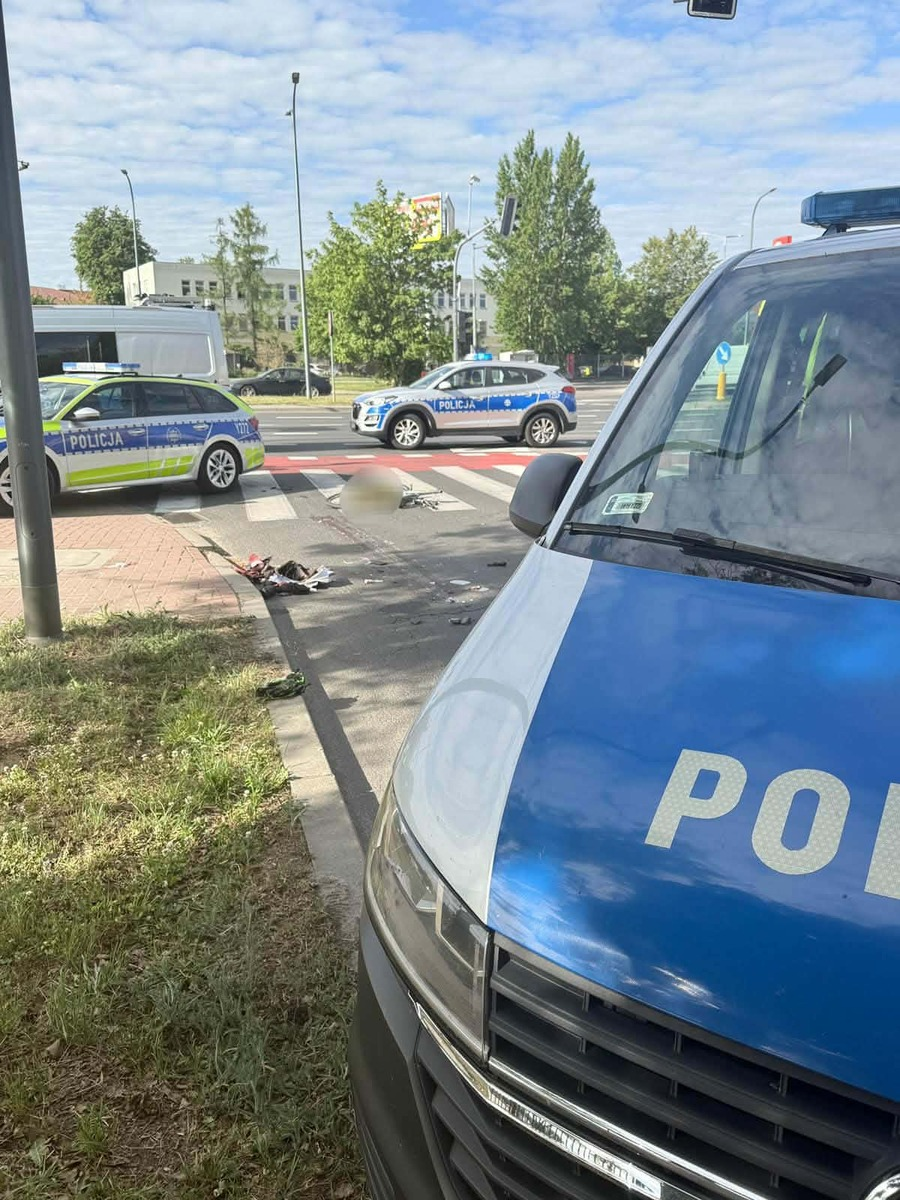 A tragedy in Płock. A 12-year-old cyclist hit by a truck is dead wypadek