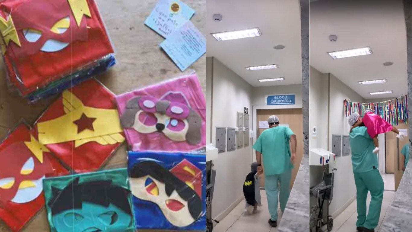 A Brazilian doctor does something shocking before a child's surgery... and everyone cries with emotion.