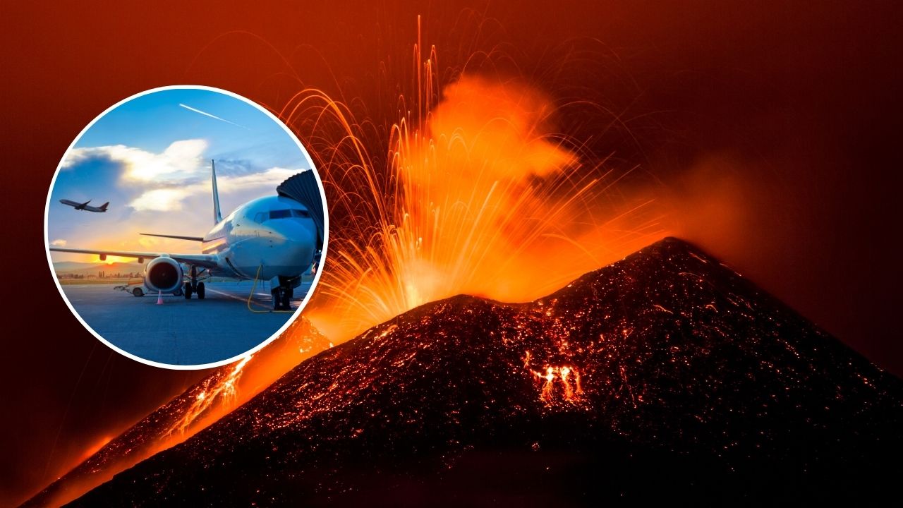 Etna volcano explosion